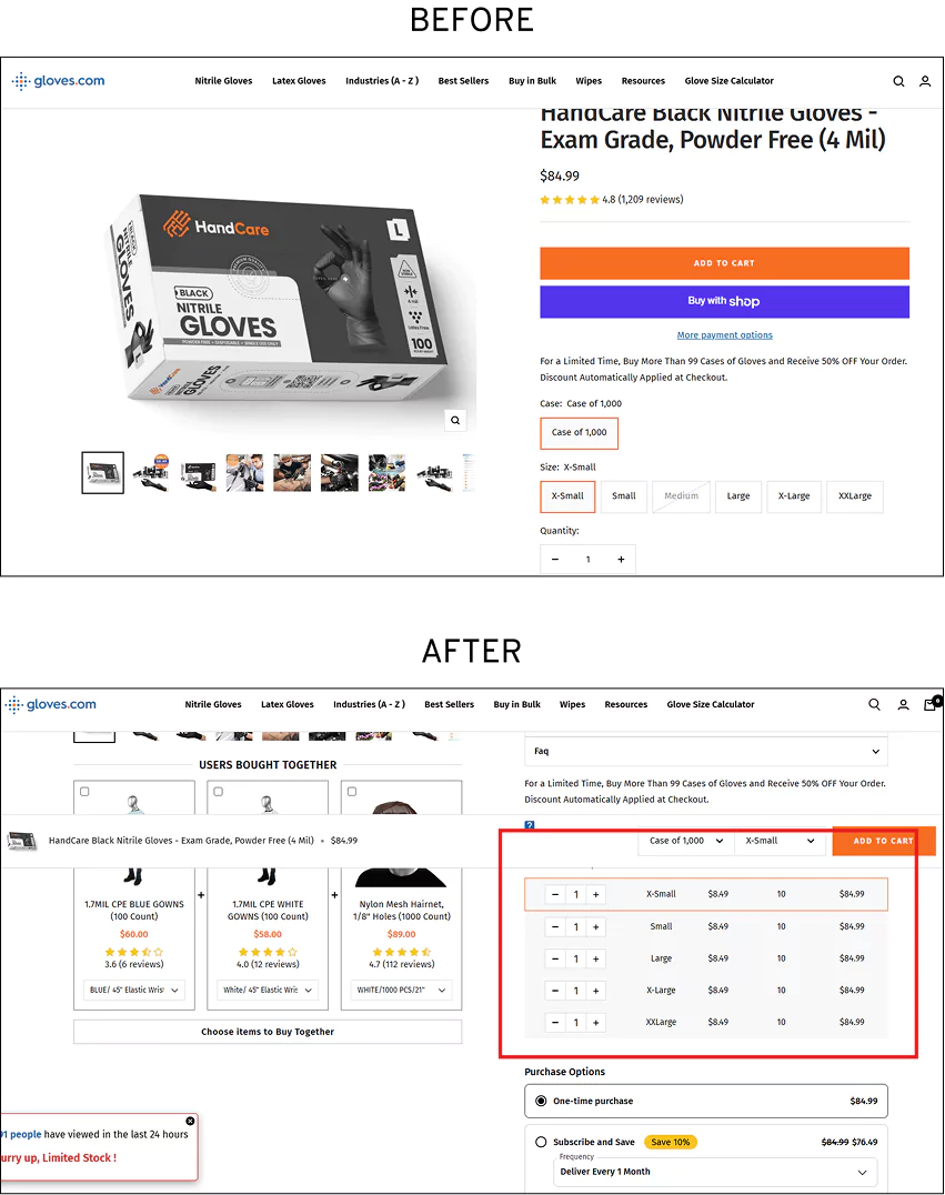 Shop by Quantity (Desktop)