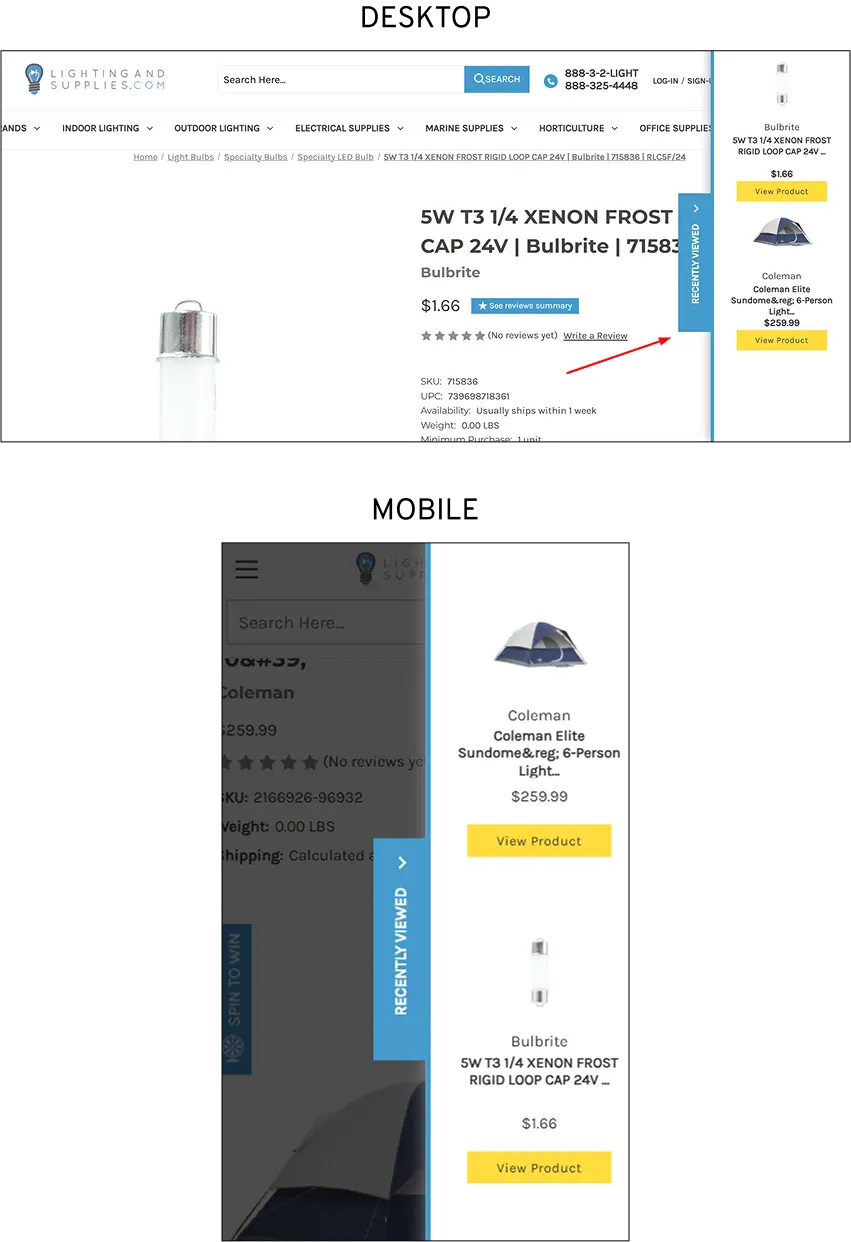 Recently Viewed (Cross-Device)