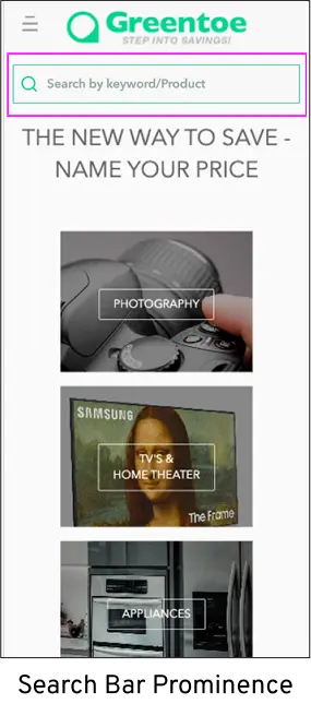 Mobile Search Bar