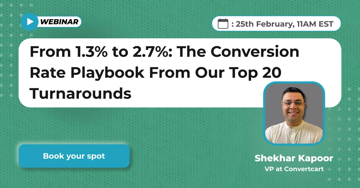 From 1.3% to 2.7%: The Conversion Rate Playbook From Our Top 20 Turnarounds