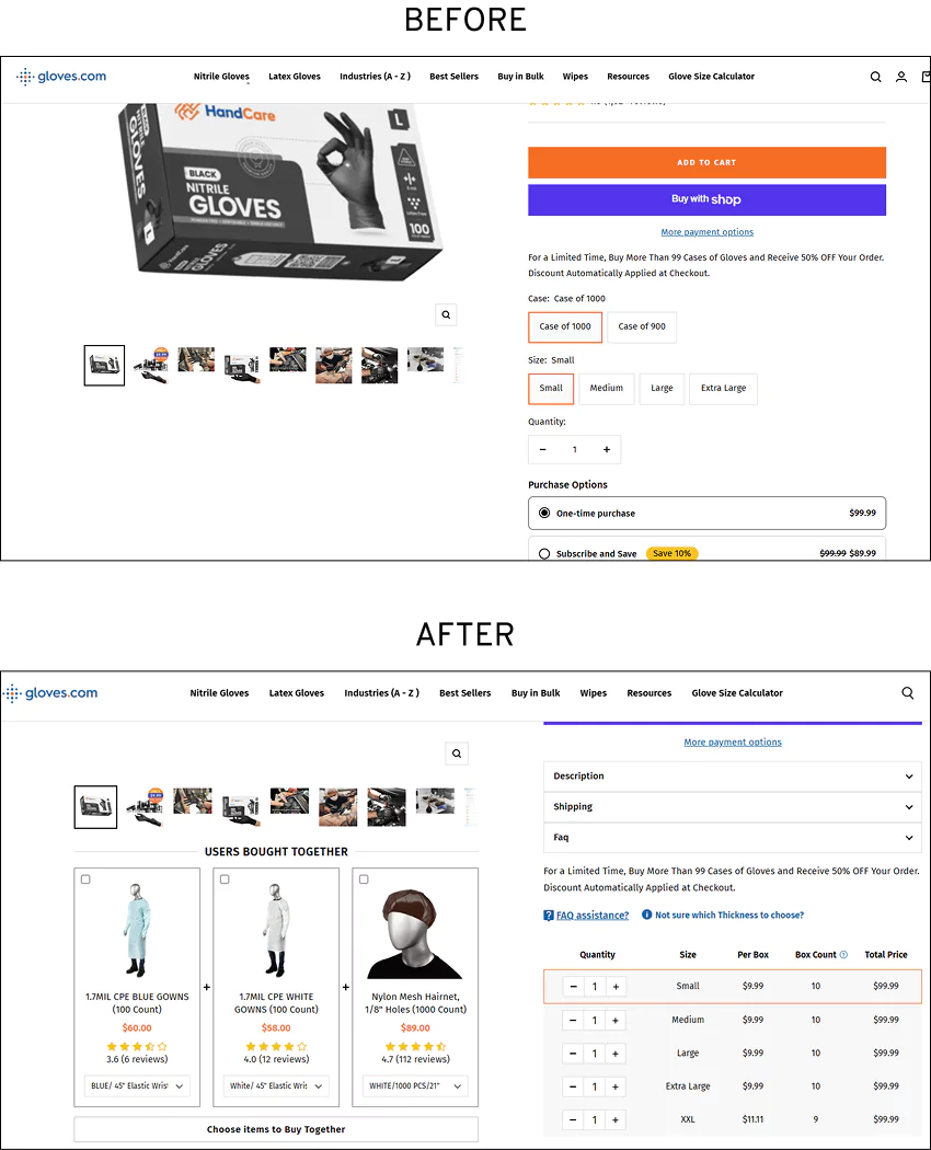 Frequently Bought Together (FBT) Upsell (Desktop)