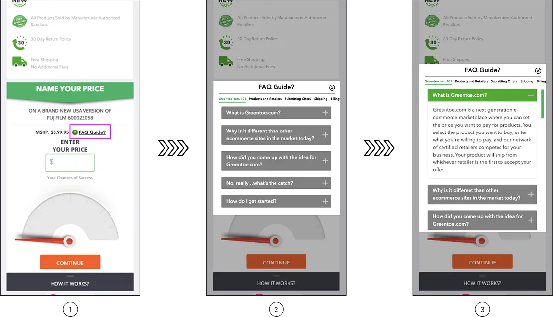 Highlighting FAQs (Mobile)